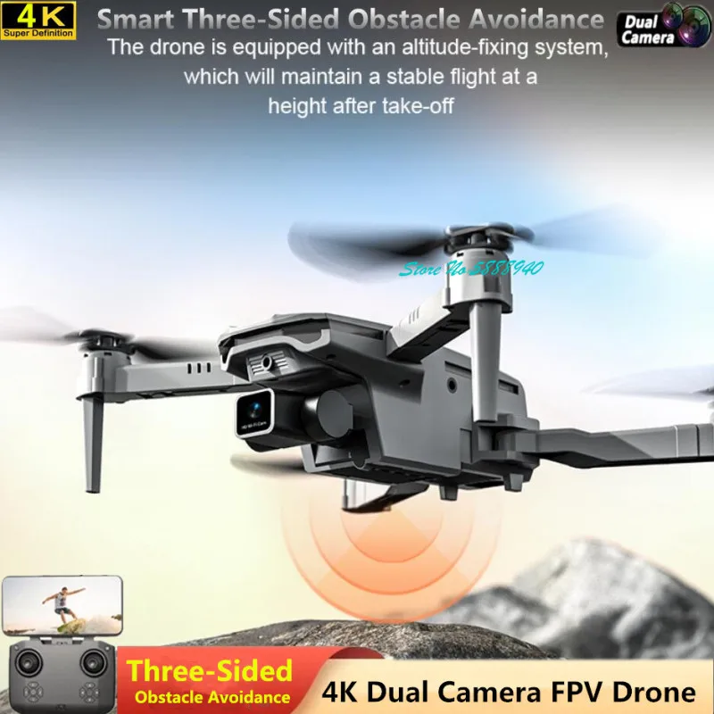 4K UAV Dual Camera HD WIFI Real Transmition RC Drone 2.4G Smart Foll - £36.61 GBP+