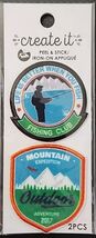 2 piece Create It Peel &amp; Stick / Iron On Appliqué Fishing Club Outdoor A... - €2,68 EUR