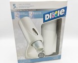 Dixie 5 Oz Cup Holder Dispenser Space Age Retro New White Wall Or Counter - $29.99