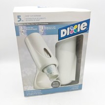 Dixie 5 Oz Cup Holder Dispenser Space Age Retro New White Wall Or Counter - £23.44 GBP