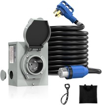 50 Amp Generator Cord And Power Inlet Box (Pre-Drilled), 10Ft Generator - $103.99