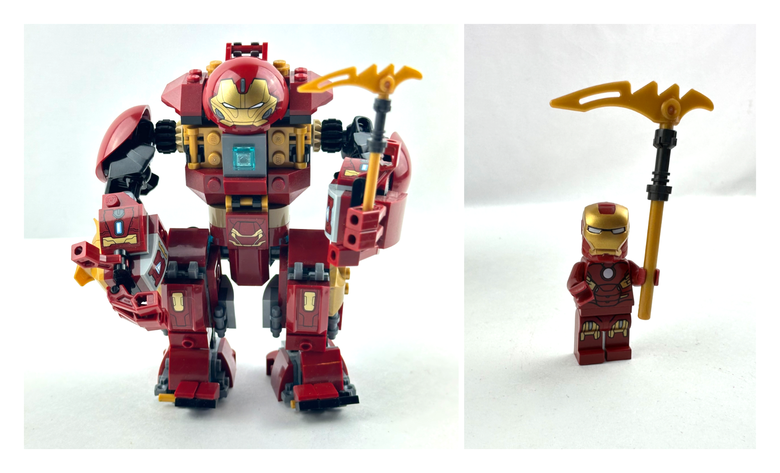 Primary image for Lego Super Heroes The Hulk Buster Smash & Lego Marvel Super  Iron Man - 1 Weapon