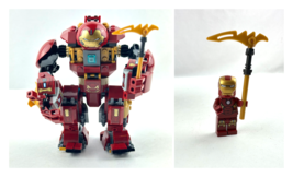 Lego Super Heroes The Hulk Buster Smash &amp; Lego Marvel Super  Iron Man - 1 Weapon - £27.18 GBP