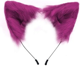 Handmade Fox Wolf Cat Ears Headwear Costume Accessories for Halloween Christmas  - £26.97 GBP