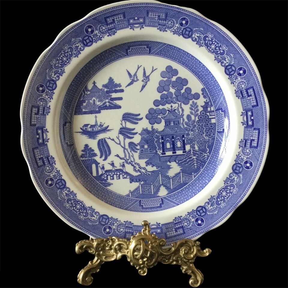 Primary image for The Spode Blue Room Collection WILLOW Dinner Plate, 10 1/4" Diameter NWOT