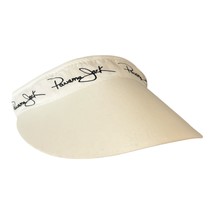 Panama Jack White Adjustable Sun Visor Hat With Signature Embroidery - $11.30