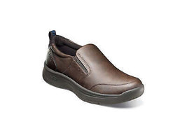 Nunn Bush Kore Elevate Moc Toe Slip On Shoes Lightweight Dark Brown 85018-201 - £54.23 GBP