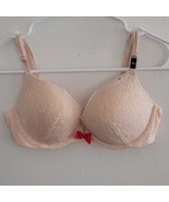 Victoria&#39;s Secret VS Very Sexy Push-Up Floral Lace Shimmer Bra Pink Red ... - £31.57 GBP