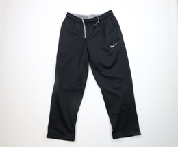 Vintage Nike Mens Large Travis Scott Mini Swoosh Wide Leg Sweatpants Pants Black - $59.35