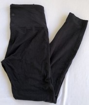 Black Lululemon Leggings Yoga Pants Women&#39;s Size 6 Heavier Material Waist Pocket - £14.02 GBP