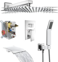 Dual Shower Head System, Luxury Rain Shower Head Set For Bathroom Shower,  - £159.18 GBP