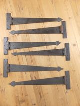 6 LARGE Strap T Hinges 18&quot; Tee Hand Barn Rustic Door Iron Arrow  **SOME ... - $169.03 CAD