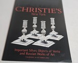 Christie&#39;s Important Silver Objects of Vertu Russian Works of Art Oct. 2... - $29.98