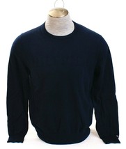 Tommy Hilfiger Navy Blue Crew Neck Cotton Sweater Men&#39;s NEW - £67.15 GBP