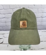 Carhartt Hat Mens One Size Army Green Adjustable Ball Cap Workwear  - £15.52 GBP