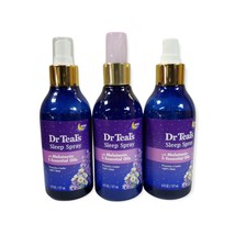 3x Dr Teal&#39;s Sleep Spray with Melatonin &amp; Essential Oils 6 oz Lavender Oil - £42.15 GBP