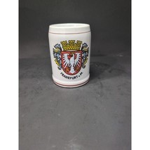 Thewalt Frankfurt Beer Stein Coat Of Arms Stoneware 0.5 L Vintage West G... - $13.55 CAD