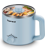 Hot Pot Electric, Electric Pot, 1.6L Ramen Cooker, Multifunctional Cooke... - $44.67 CAD