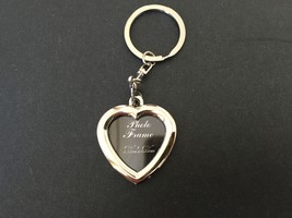 Heart Key Chain 1pc,Friendship Key Ring,Photo Frame Key Ring,Party Favors - £2.79 GBP