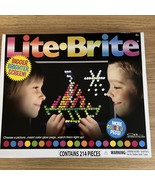 LITE-BRITE Magic Screen Set 206 Pegs &amp; 6 Templates Light Bright Box Bran... - $31.55 CAD