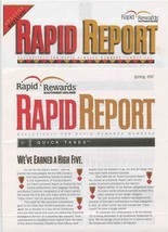 Southwest Airlines 1997 Rapid Rewards 4 Issues Rapid Report Members Quick Takes  - £18.99 GBP