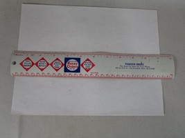 Vintage 12&quot; Metal Ruler Pearson Drugs Milwaukee WI Advertising - £11.66 GBP