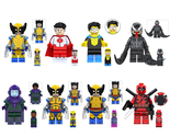 8Pcs Marvel Super Heroes Minifigure Wolverine Invincible Omni Man Mini B... - £16.07 GBP