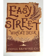Easy Street Wheat Metal Tacker Craft Beer Sign Odell Brewing Mancave Col... - €20,94 EUR