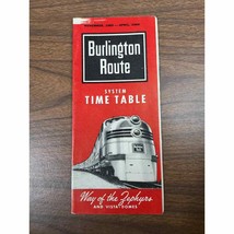 Burlington Route Passenger Time Table Train Schedule Nov 1963-April 1964 CB&amp;Q - £9.22 GBP