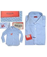 ISAIA Napoli Men&#39;s Shirt 42 EU / 16 1/2 US Hand Made Italy IS02 T1P - £120.43 GBP
