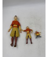 Lot of 3 Multiple Sized Avatar the Last Airbender Aang Figures Large UNT... - $19.64