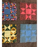 Set of 20 Hand Pieced Vintage Quilt Blocks - $65.00