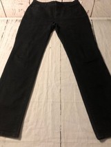 Chico&#39;s Women&#39;s Jeans Black Straight Leg Stretch Chico&#39;s Size 1 Or 8 X 31 - £22.57 GBP