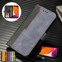 Leather Wallet Flip Case For iPhone 13 12 Pro Max 11 XR XS 7 8 Plus Flip Cover - £42.13 GBP