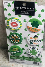 Saint Patricks Day Irish Pin-Back Buttons-Assorted Pins ShipN24Hours. - £8.65 GBP