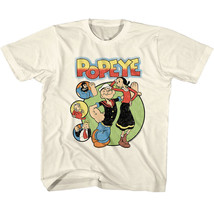 Popeye &amp; Olive Oyl Kids T Shirt Comic Characters Sailorman Bluto J Welli... - £20.75 GBP