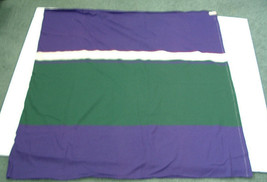 Vintage sewing fabric knit jersey purple green  pattern 1 1/8 yard mater... - $19.75