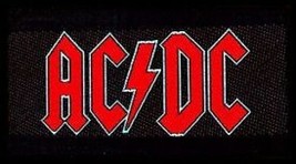 AC/DC Logo Woven Sew On Patch Official Merchandise - Angus Young - £3.98 GBP
