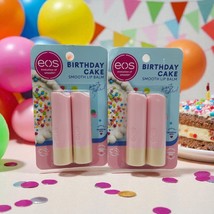eos Natural Shea Lip Balm- Birthday Cake Pack Of 2 ( Two Packs Of 2 = 4 ... - $14.84