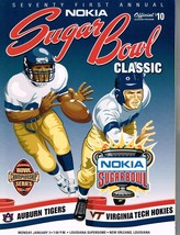 2005 Sugar Bowl Game Program Auburn Tigers Virginia Tech Hookies - £67.48 GBP