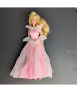 Barbie type Disney Princess Aurora Sleeping Beauty Doll Crown Neckless - £14.25 GBP