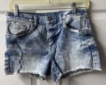 Mossimo Womens Size  4/27 Distressed Acid Washed Cut Off 5 Pocket Jean S... - $7.51