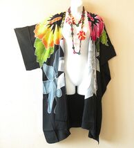 CM32 Floral Midi Cardigan Duster Kimono Open Plus Jacket Coverup Top up ... - $29.90