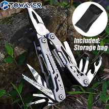 Multifunction Stainless Steel Multi-Tool Pocket Knife Pliers Folding Pliers - £11.72 GBP+