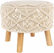 Transitional Bohemian Jasaan Stool Ottoman Handmade - €161,94 EUR