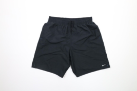 Vintage Nike Mens Large Travis Scott Mini Swoosh Lined Shorts Swim Trunks Black - £35.16 GBP
