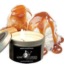 Vanilla Caramel Eco Soy Wax Scented Tin Candles, Vegan Friendly, Hand Poured - £11.96 GBP+