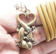 Duo Gecko Pendentif Thai Amulet Love Sex Appeal Attraction Collier... - £21.10 GBP