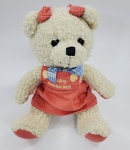 Baisley Bear Girl Peach Tree Kids Nantucket Plush 9&quot; Stuffed Toy Peachtree B311 - £11.78 GBP