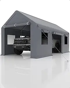 Carport Portable Garage For Full-Size Pickup Trucks, Suvs, And Travel Tr... - £948.19 GBP